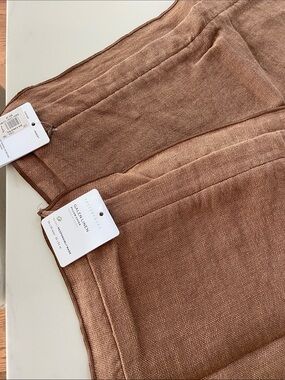 Pottery Barn -Style Linen Pillow covers in Camel Brown